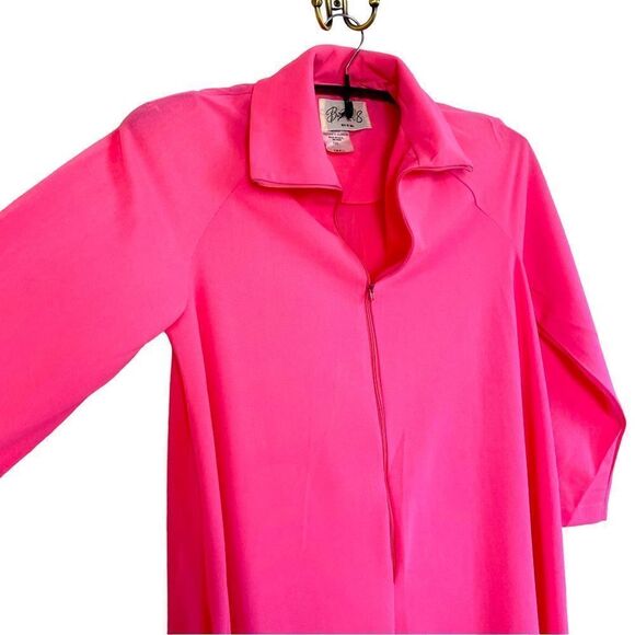Butterfield 8 Vintage Barbie Pink Caftan Maxi Dress Sz S - Picture 2 of 9